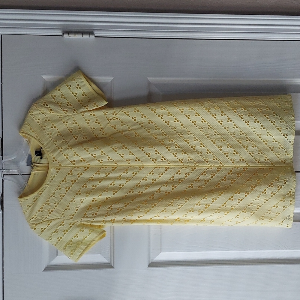 Ann Taylor Petite Yellow Shiftdress